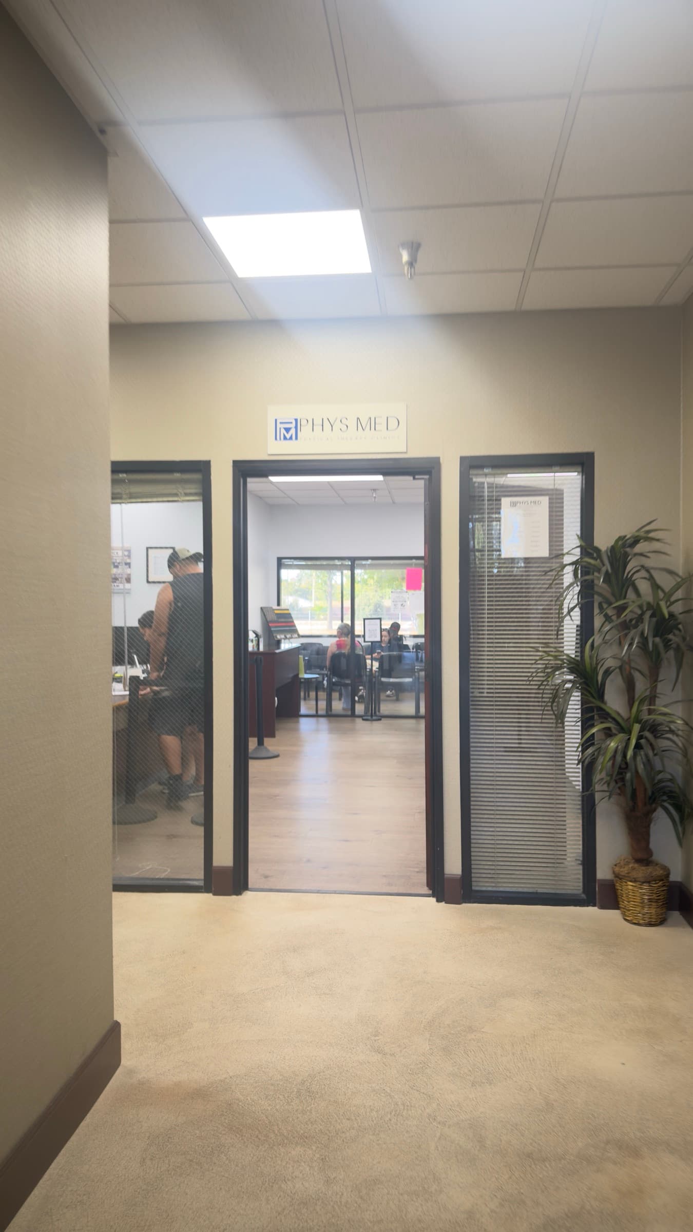 The entrance to the Phys Med clinic