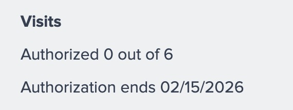 Authorized visits is retrieed from WebPT by Penciled.