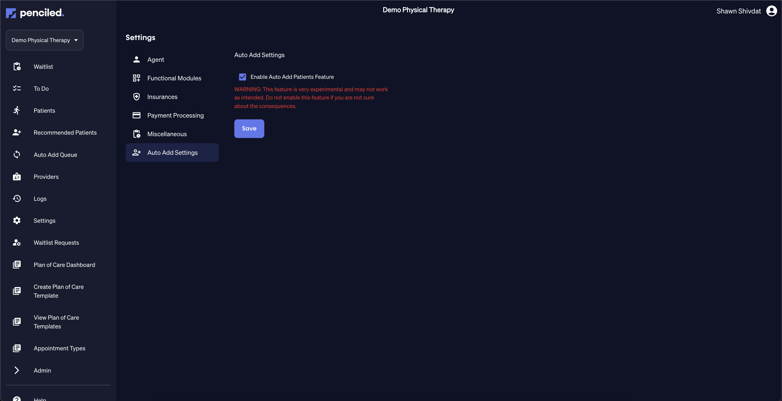 Penciled auto-add-setting.