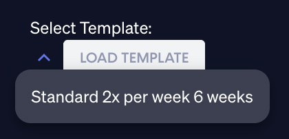 Assign plan of care template to patient.