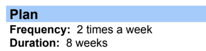 Plan section in WebPT note.